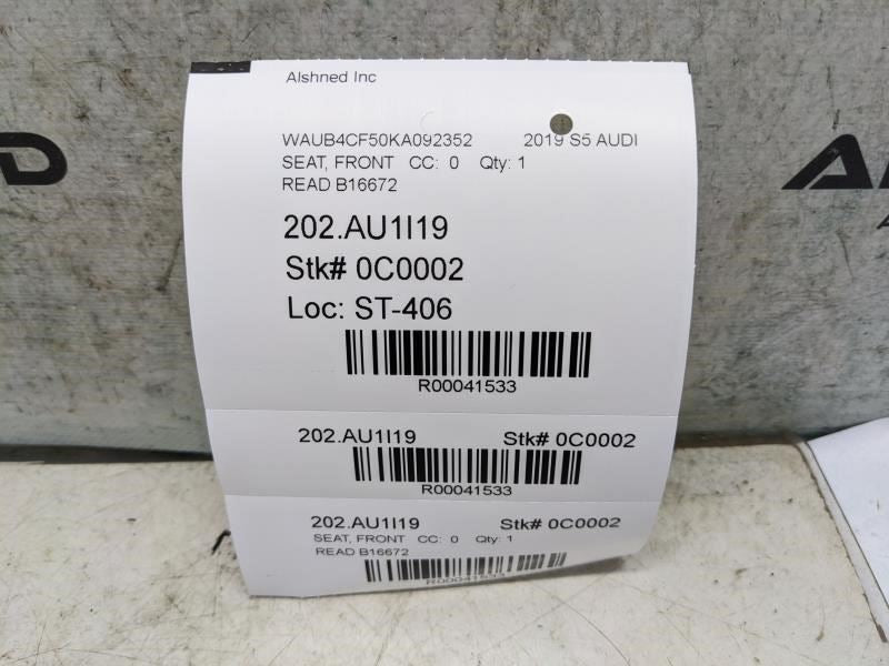 18-25 Audi S5 Premium 3.0L AWD Front Left Side Seat Lower Cushion 8W0-881-361-E - Alshned Auto Parts