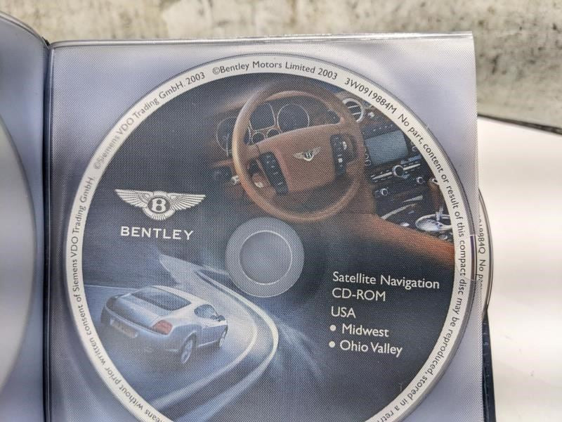 2005 Bentley Continental GT Satellite Navigation CD-ROM Set of 5 3W0919884P OEM - Alshned Auto Parts