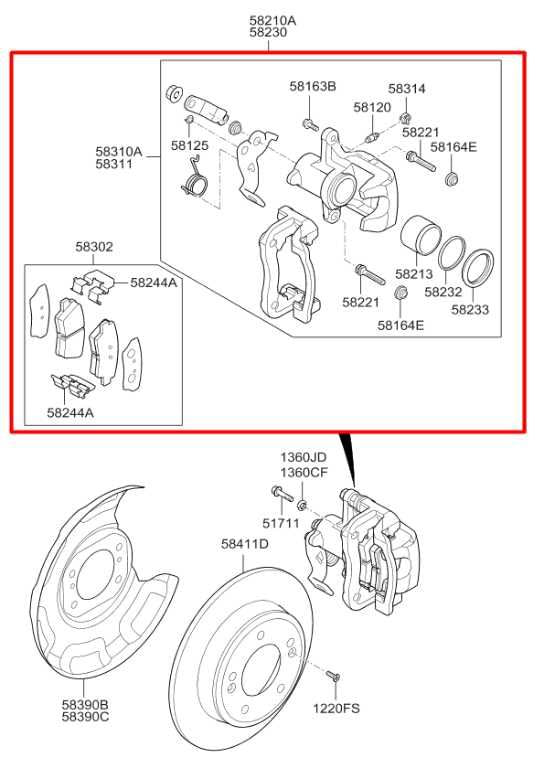 14-19 Kia Soul 2.0L Rear Passenger Right Side Brake Disc Caliper 58230B2000 OEM - Alshned Auto Parts