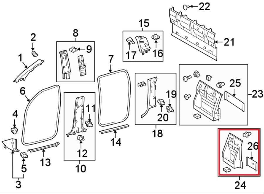2019-23 Toyota Tacoma SR5 Rear Left Behind Seat Luggage Compartment 64421-040801