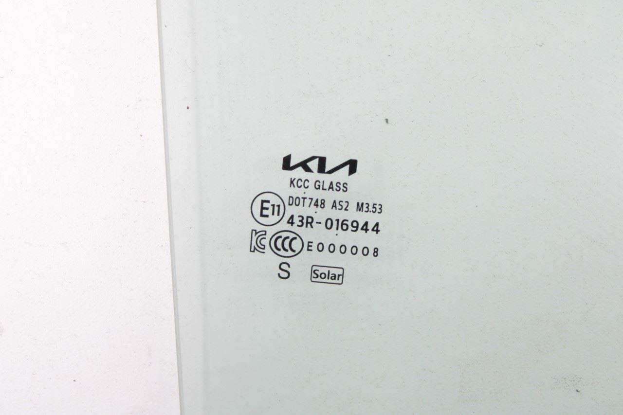 21-24 Kia K5 GT-Line Rear Right Passenger Side Door Window Glass 83421L3000 OEM - Alshned Auto Parts
