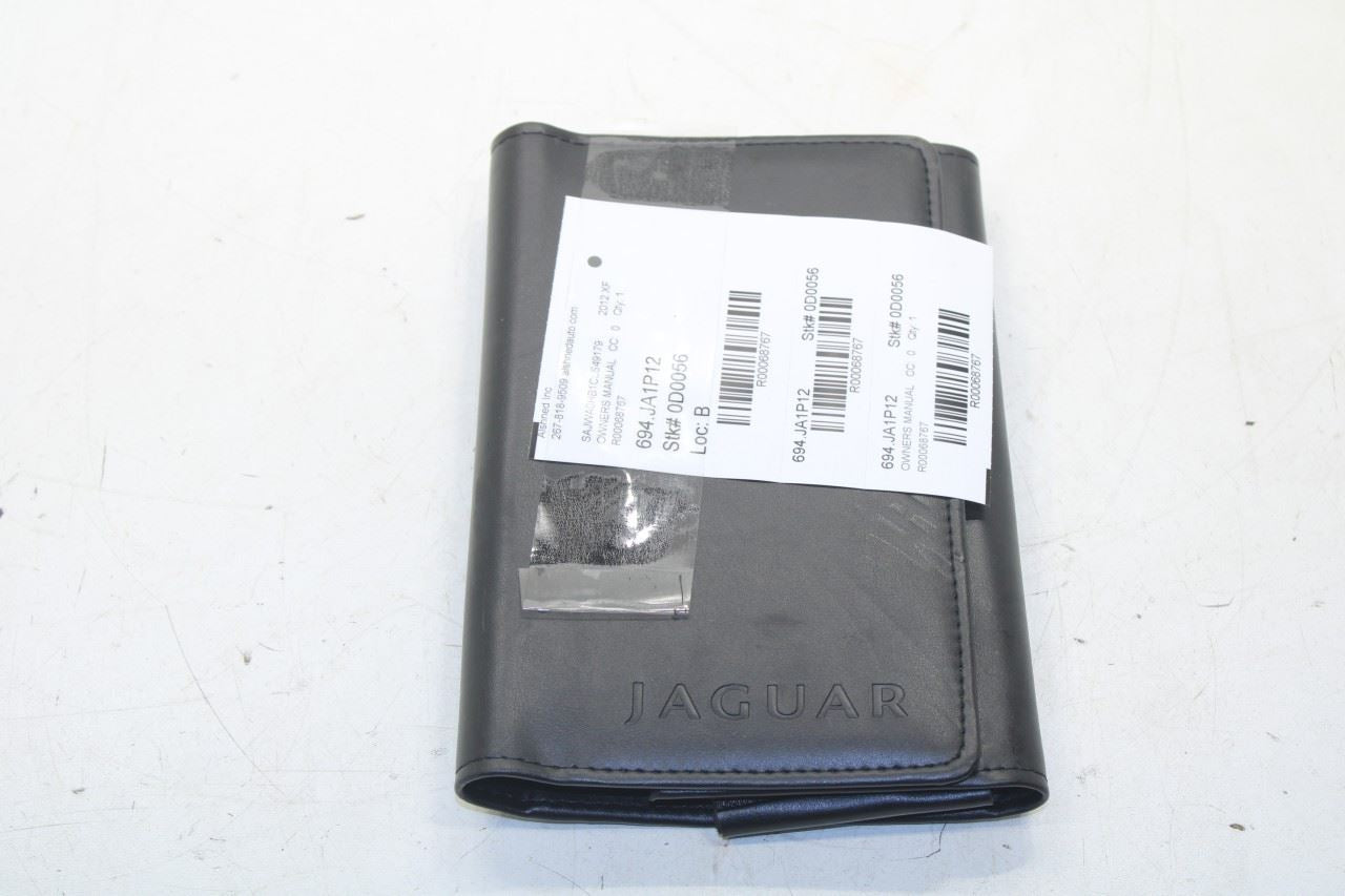 2012 Jaguar XF Owners Handbook Set with Case R68767 - Alshned Auto Parts