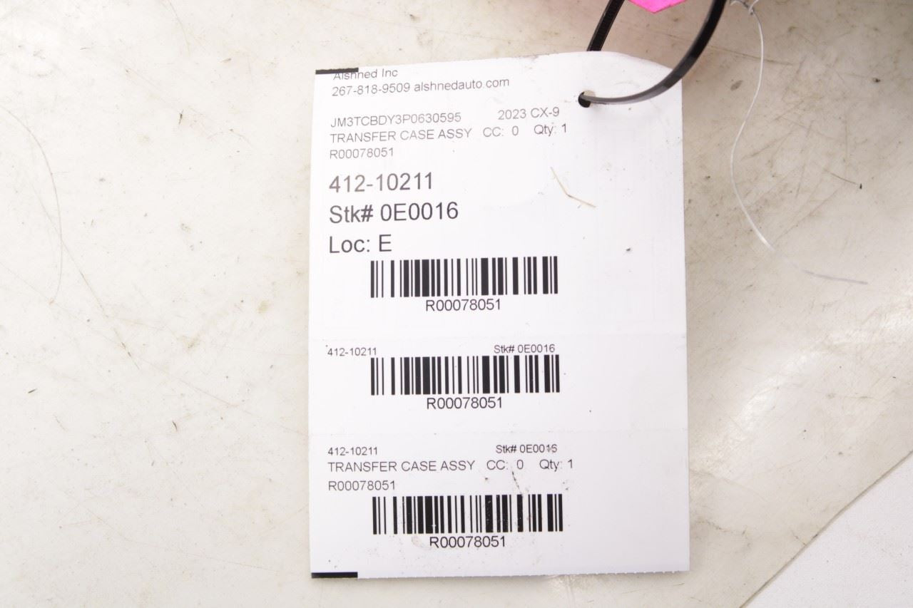 2018-2023 Mazda CX-9 Grand Touring 2.5L AWD Transfer Case 55K KN03-27-500A OEM - Alshned Auto Parts