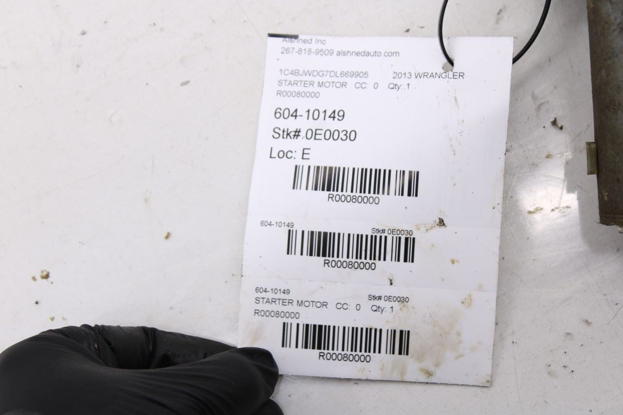 2012-2017 Jeep Wrangler Unlimited Sport 3.6L Engine Starter Motor 56029852AA OEM - Alshned Auto Parts