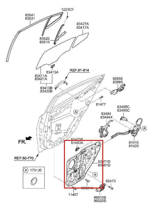 2016-20 Hyundai Elantra SEL Rear RH Door Window Regulator w/ Carrier 83481-F3000 - Alshned Auto Parts