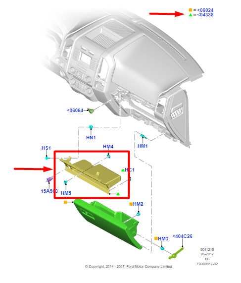 2015-2020 Ford F150 Dash RH Glove Box Storage Compartment Tray FL3B-4A508-A OEM - Alshned Auto Parts