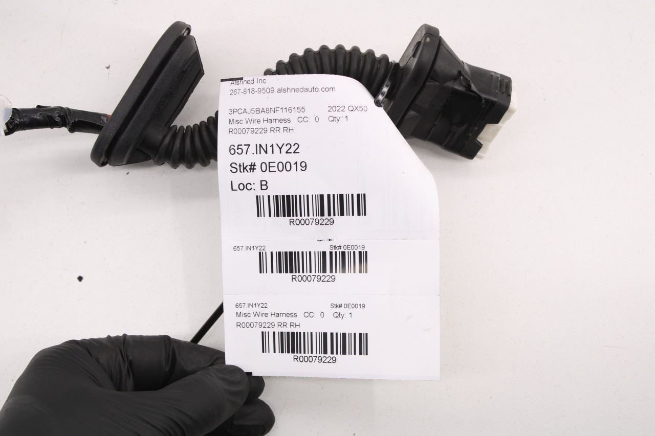 2022-2025 Infiniti QX50 LUXE Rear Right Side Door Wire Harness 24126-9CM0A OEM - Alshned Auto Parts
