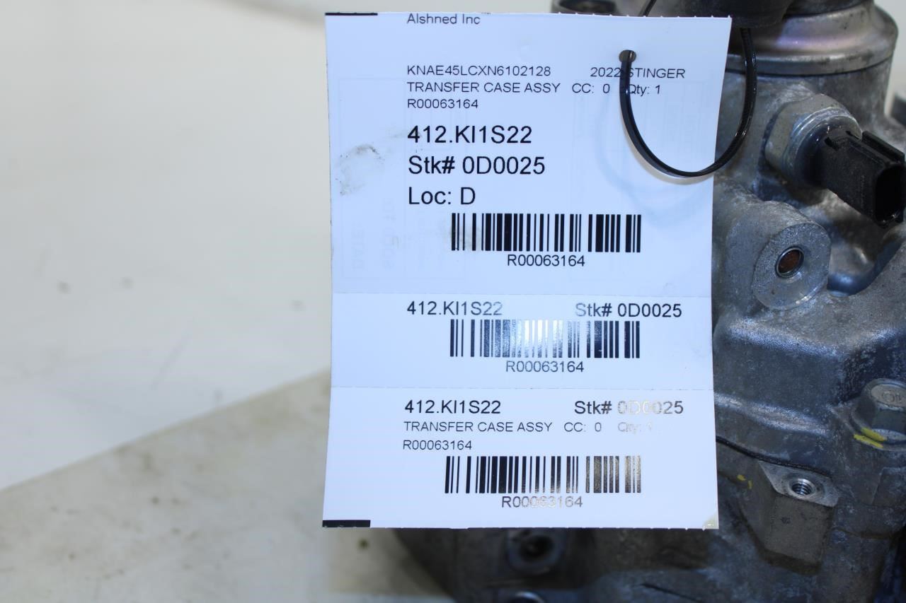2018-2023 Kia Stinger GT1 3.3L AWD Transfer Case 48K 47395-4J000 OEM - Alshned Auto Parts