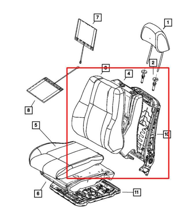 11-21 Jeep Grand Cherokee Front Left Side Seat Back Upper Cushion 68101099AA OEM - Alshned Auto Parts