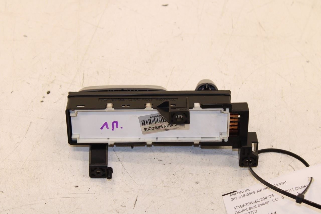 07-11 Toyota Camry LE FR LH Driver Side Power Seat Adjustment Switch 84922-AE010 - Alshned Auto Parts