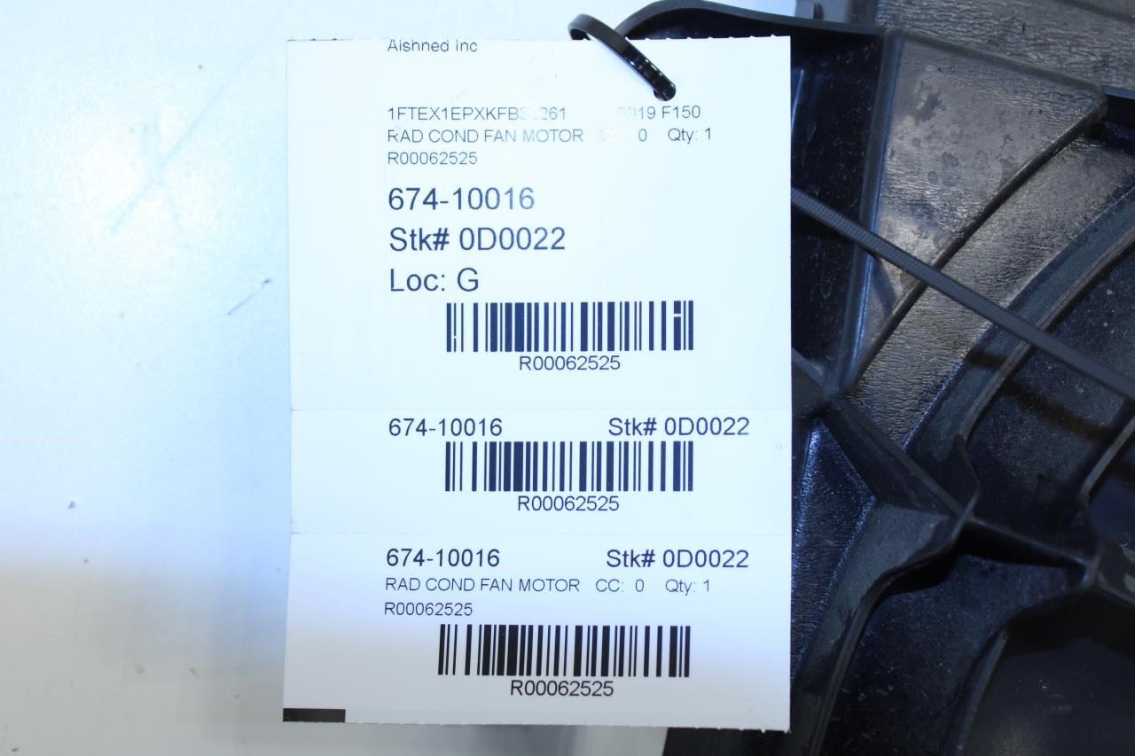 2015-20 Ford F150 XL 2.7L Dual Radiator Cooling Fan Motor Assembly JL34-8C607-BB - Alshned Auto Parts