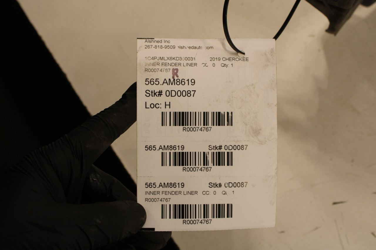 2019-2023 Jeep Cherokee Latitude Rear Left Wheelhouse Liner Splash Shield *ReaD* - Alshned Auto Parts