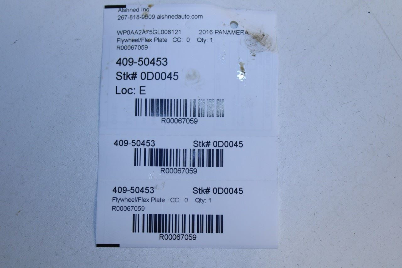 2011-2016 Porsche Panamera 4 3.6L AWD Engine Dual Mass Flywheel 970-114-020-00 - Alshned Auto Parts