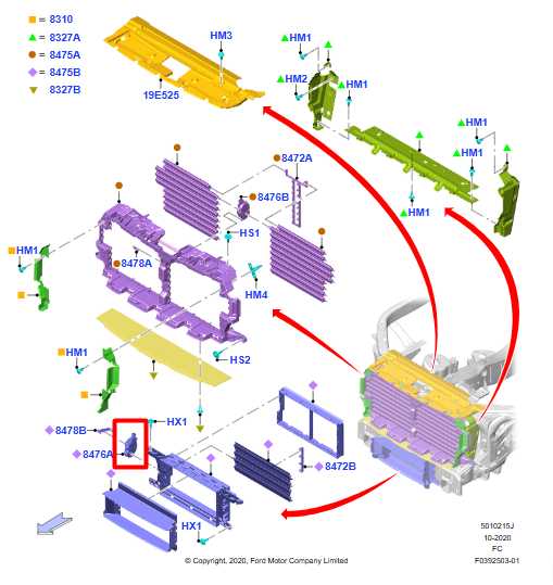 18-20 Ford F150 XL Super Cab 2.7L 4WD Lower Radiator Air Shutter Actuator Motor - Alshned Auto Parts
