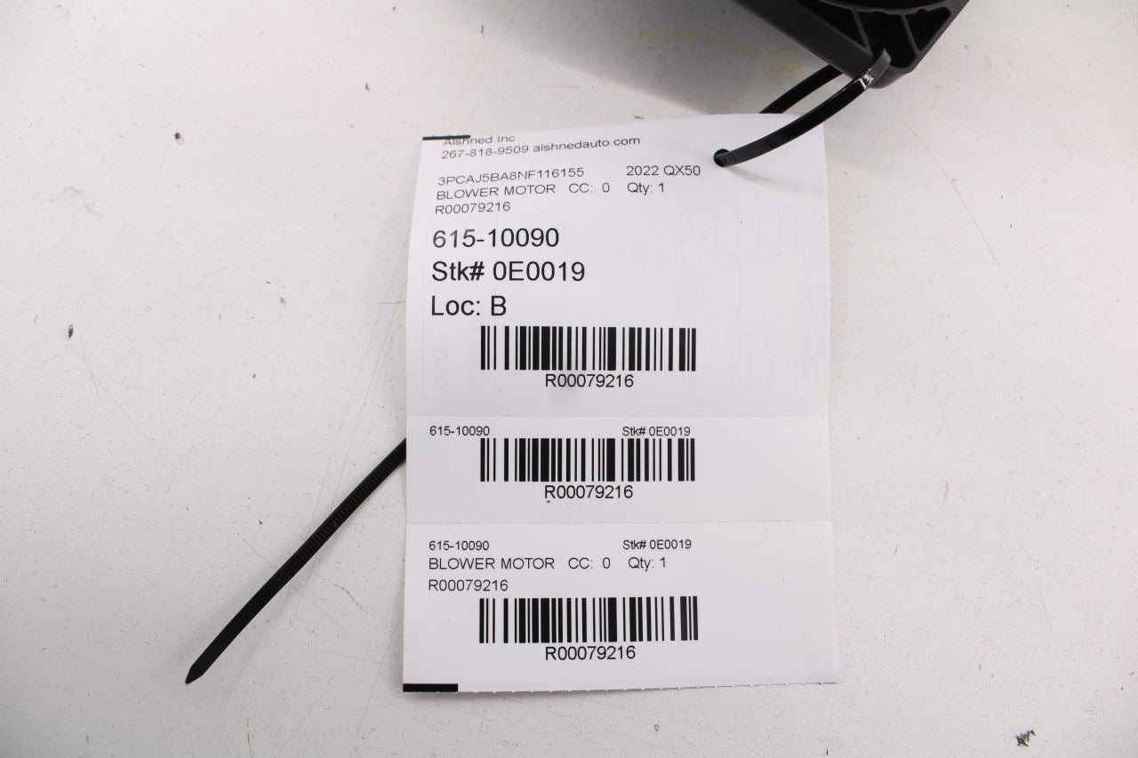 2019-2025 Infiniti QX50 LUXE Front HVAC AC Blower Fan Motor 27220-5NA0A OEM - Alshned Auto Parts