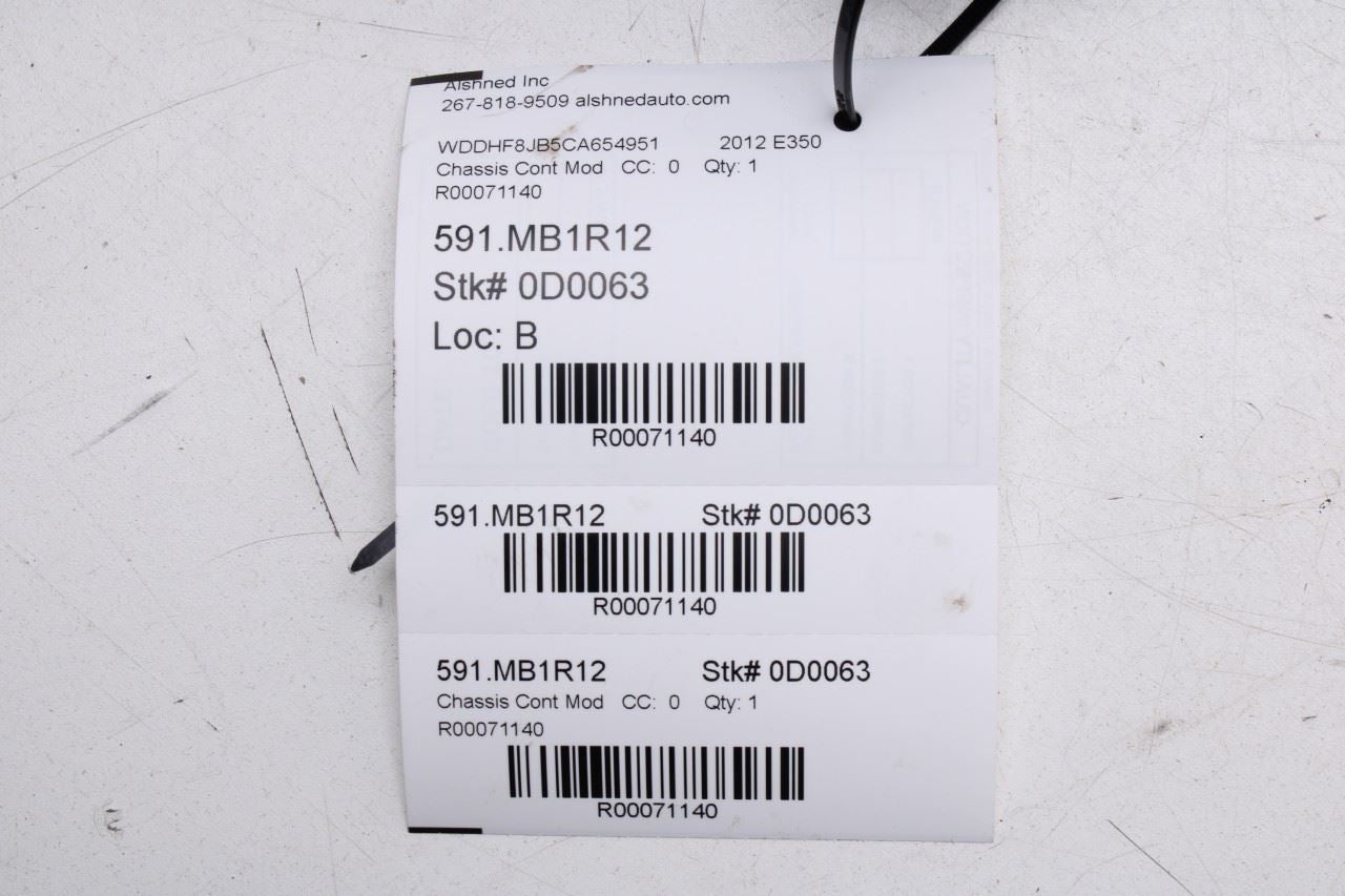 2010-2013 Mercedes-Benz E350 Sport 4MATIC Transmission Control Module TCU TCM - Alshned Auto Parts