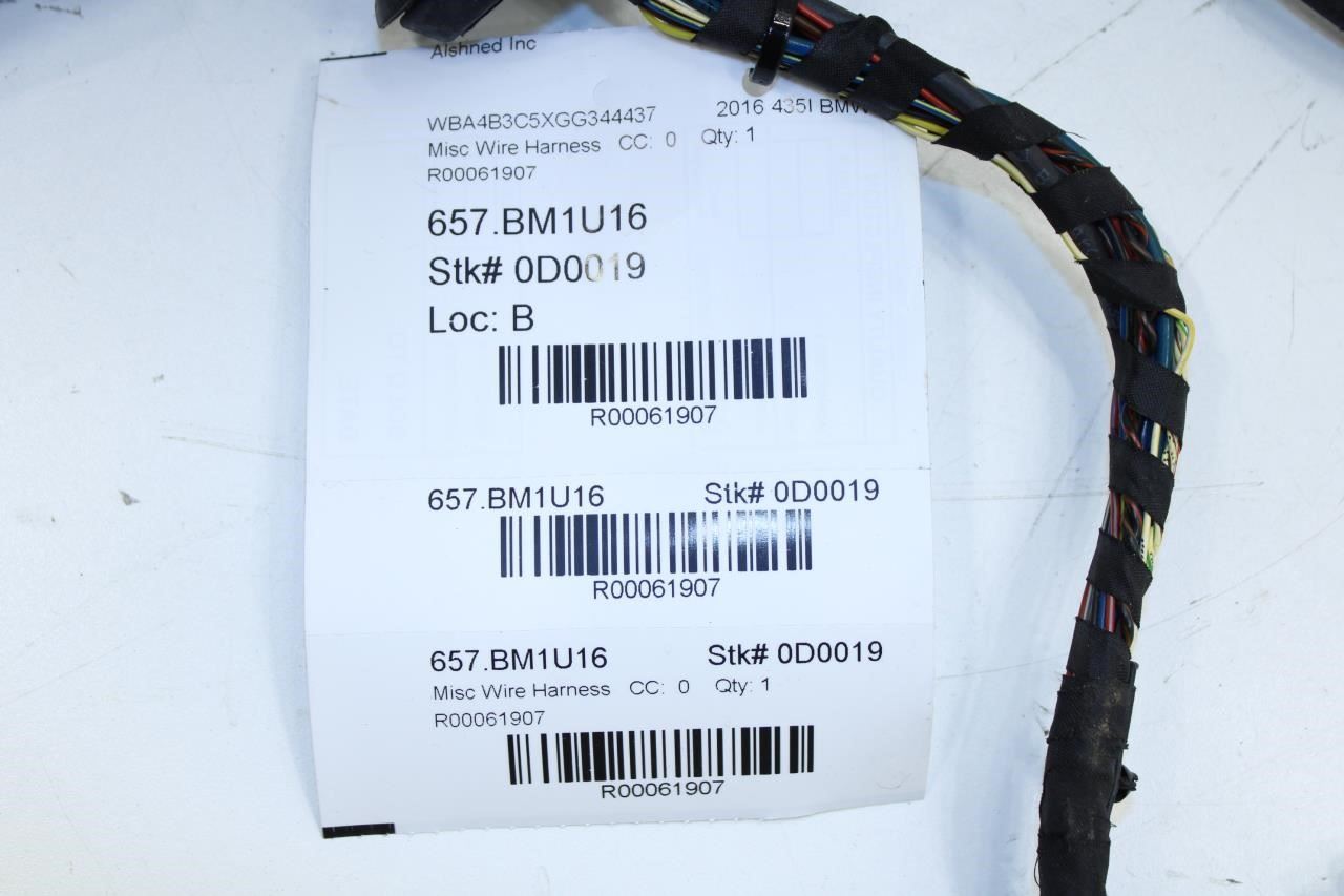 2015-2016 BMW 435i Gran Coupe xDrive Front Left Door Wire Harness 9325891 OEM - Alshned Auto Parts