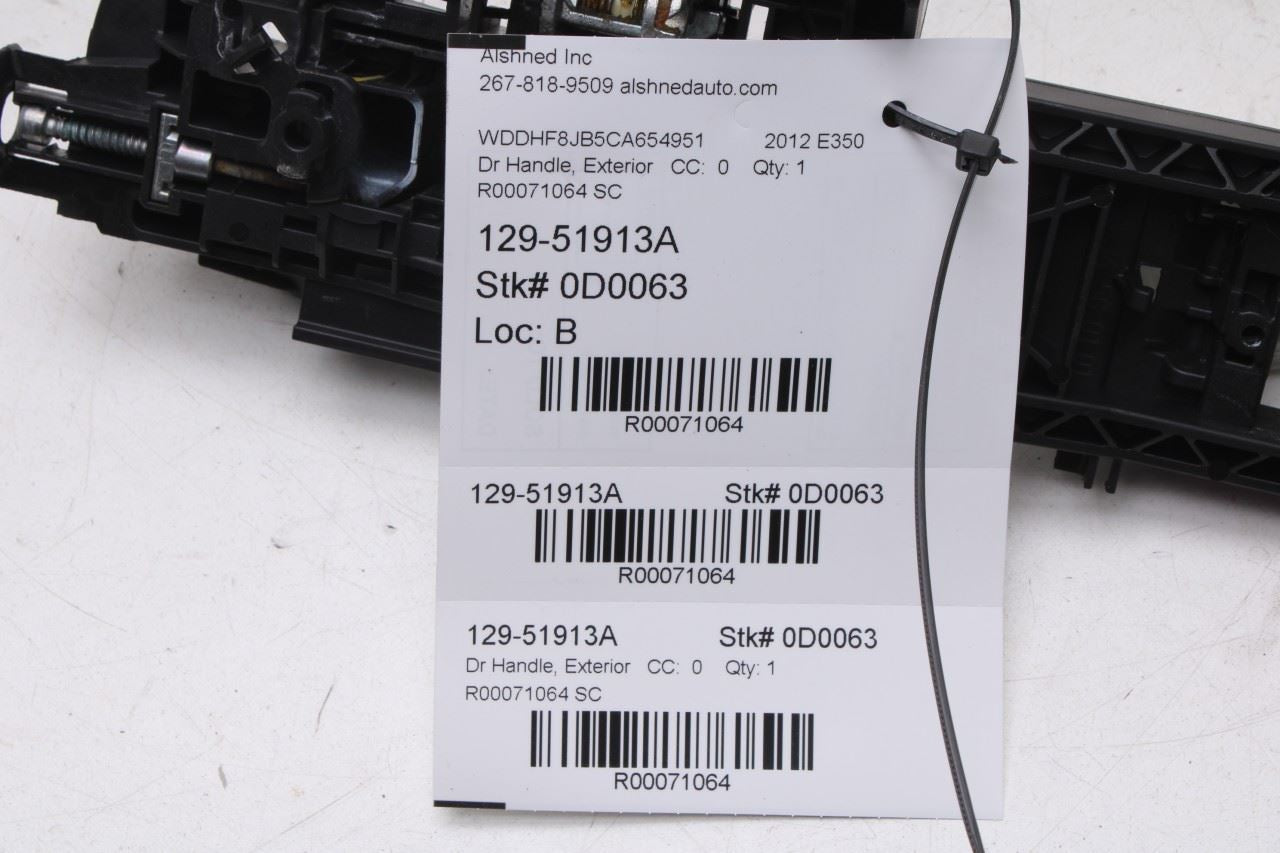 10-16 Mercedes-Benz E350 Sport 4Matic 3.5L Front Door Right Side Exterior Handle - Alshned Auto Parts