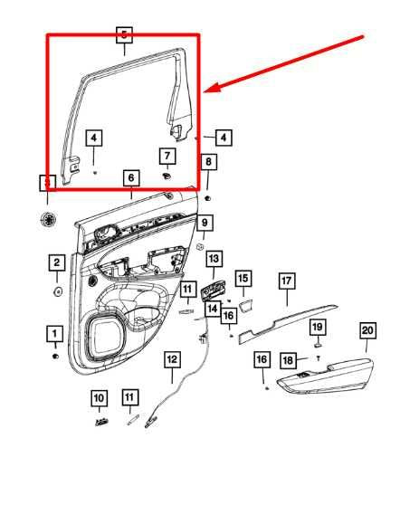 2011-21 Jeep Grand Cherokee Rear Left Door Window Opening Molding 1GX39TRMAC OEM - Alshned Auto Parts