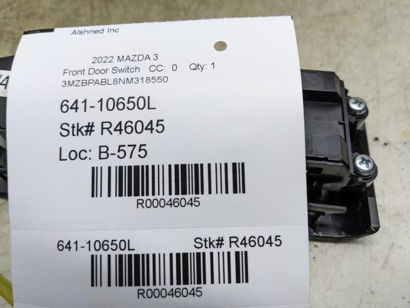 2019-2023 Mazda 3 Front Left Door Master Power Window Switch BDGF-66-350B OEM - Alshned Auto Parts