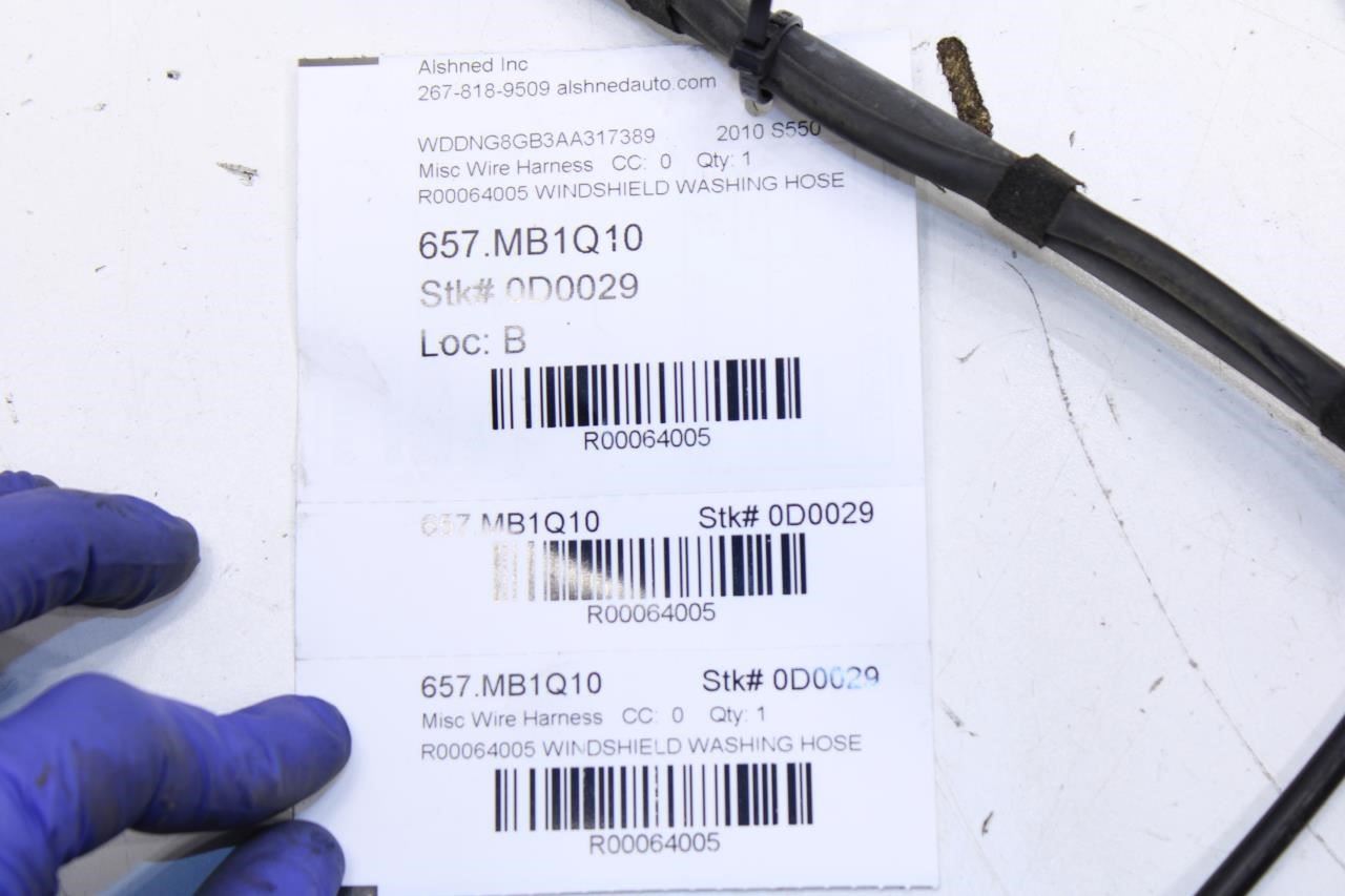 2007-13 Mercedes-Benz S550 Front Windshield Washer Fluid Hose 221-860-02-92 OEM - Alshned Auto Parts