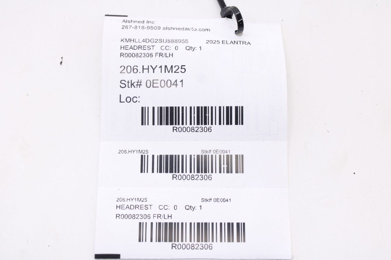21-26 Hyundai Elantra SE 2.0L Front Left Side Seat Headrest 88700-AA000-G8W OEM - Alshned Auto Parts
