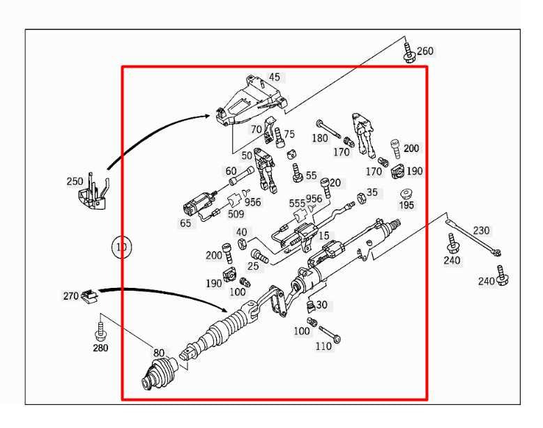 06-09 Mercedes-Benz CLK 350 3.5L RWD Steering Column Assembly 209-460-03-16 OEM1