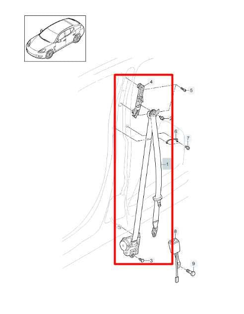 10-16 Porsche Panamera 4 3.6L AWD Front Passenger Right Side Seat Belt Retractor - Alshned Auto Parts