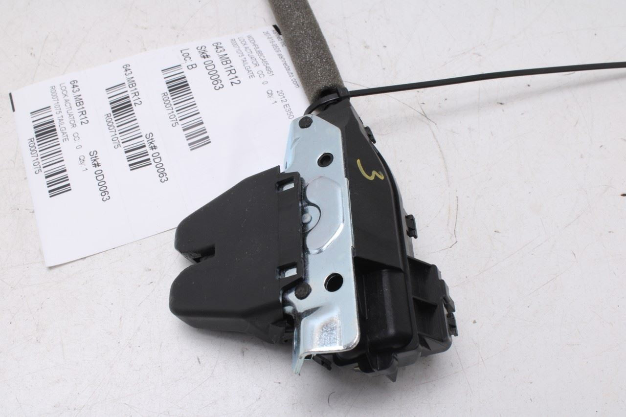 2010-2016 Mercedes-Benz E350 Sport 4MATIC Rear Trunk Lid Latch Lock Actuator - Alshned Auto Parts