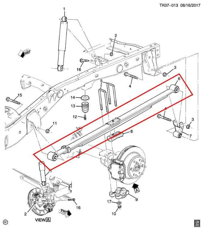 2007-15 Chevrolet Silverado 1500 Work Truck 2WT 4WD Rear Right Side Leaf Spring - Alshned Auto Parts