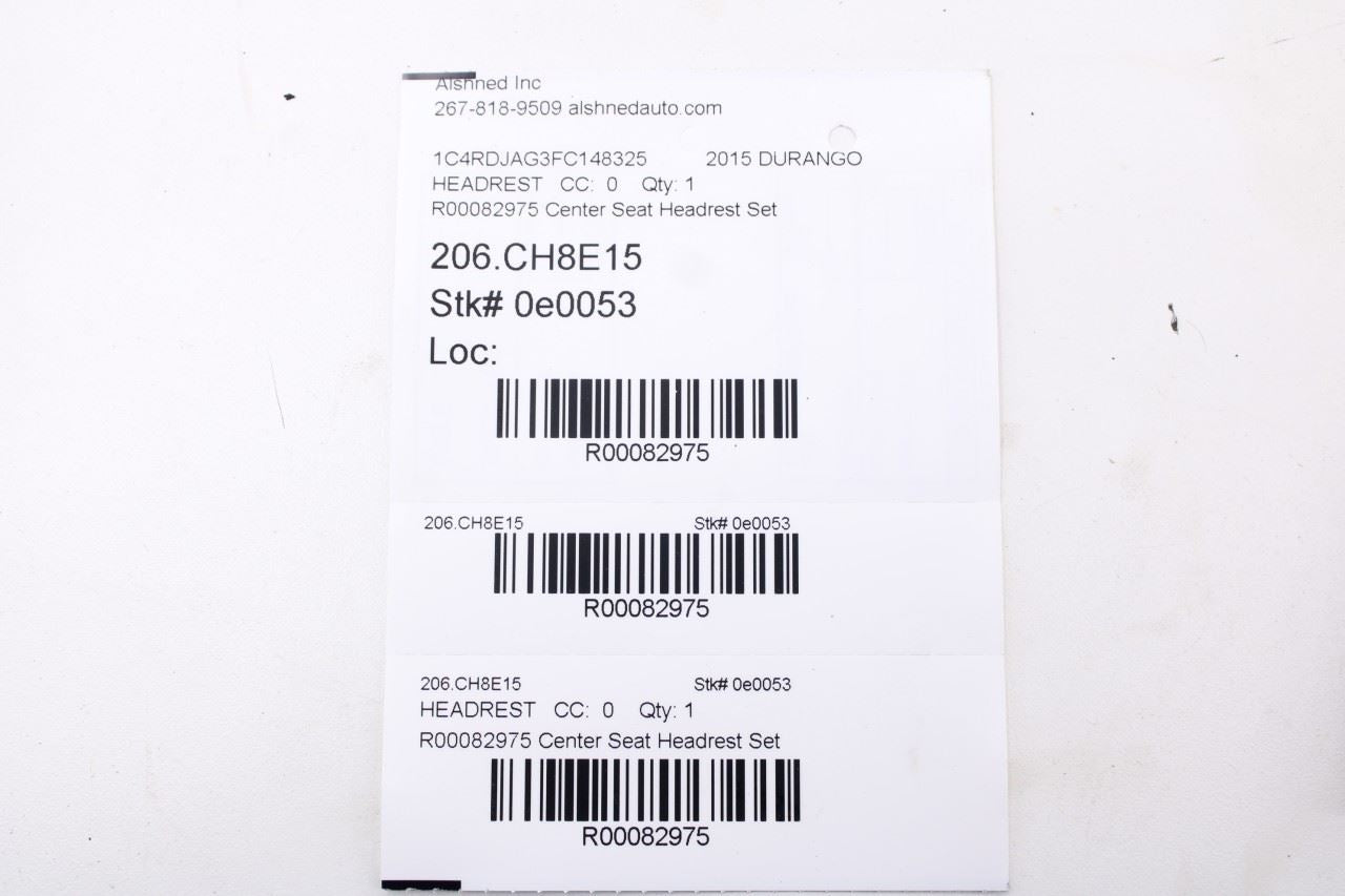 12-25 Dodge Durango SXT AWD Rear Right Left and Center 2nd Row Seat Headrest Set23