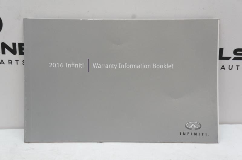 2016 Infiniti Q50 Owners Manual Set with Case OM16E00V37U1 OEM - Alshned Auto Parts