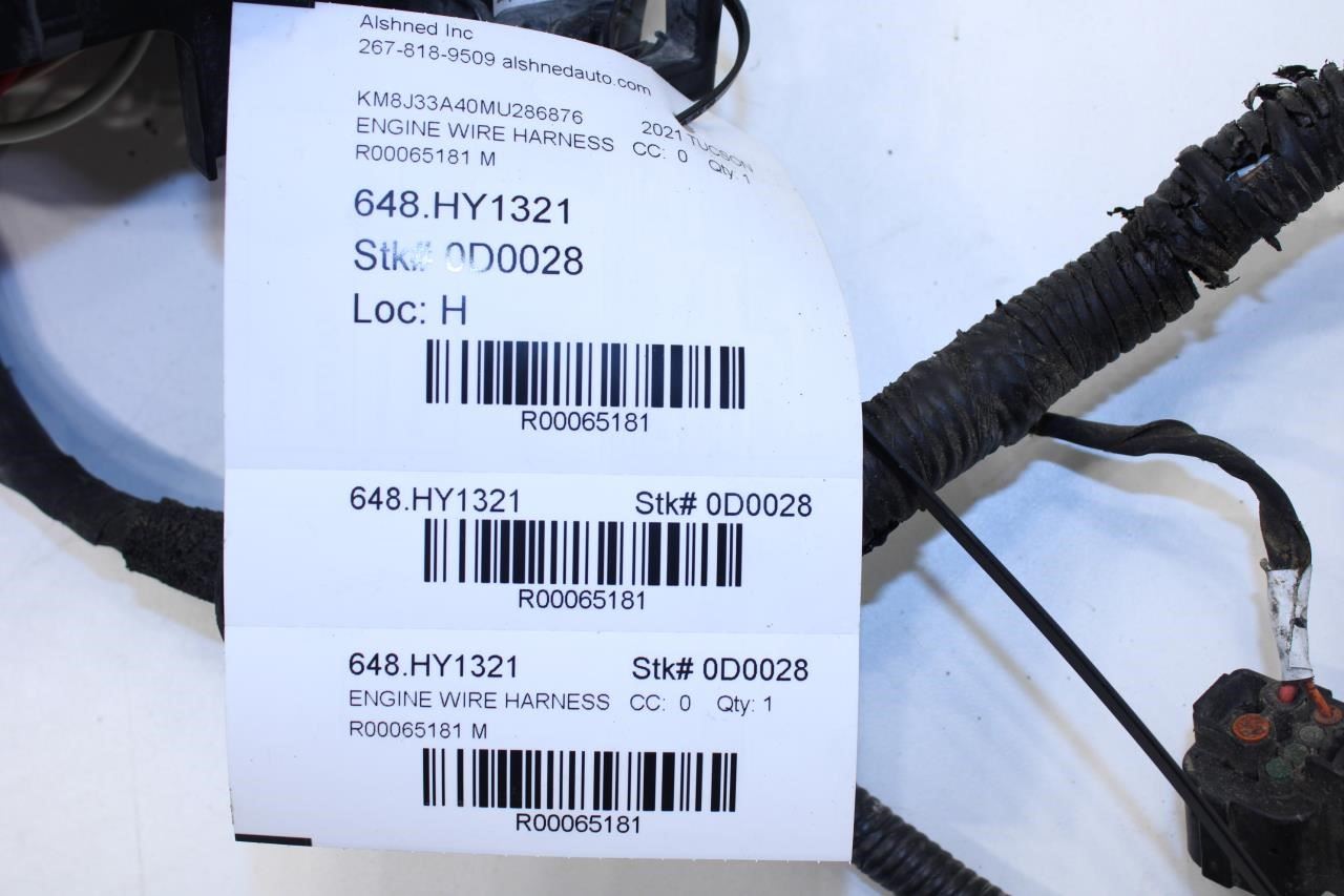 19-21 Hyundai Tucson 2.0L Under Hood Engine Bay Wire Harness 91250-D3170 *ReaD* - Alshned Auto Parts