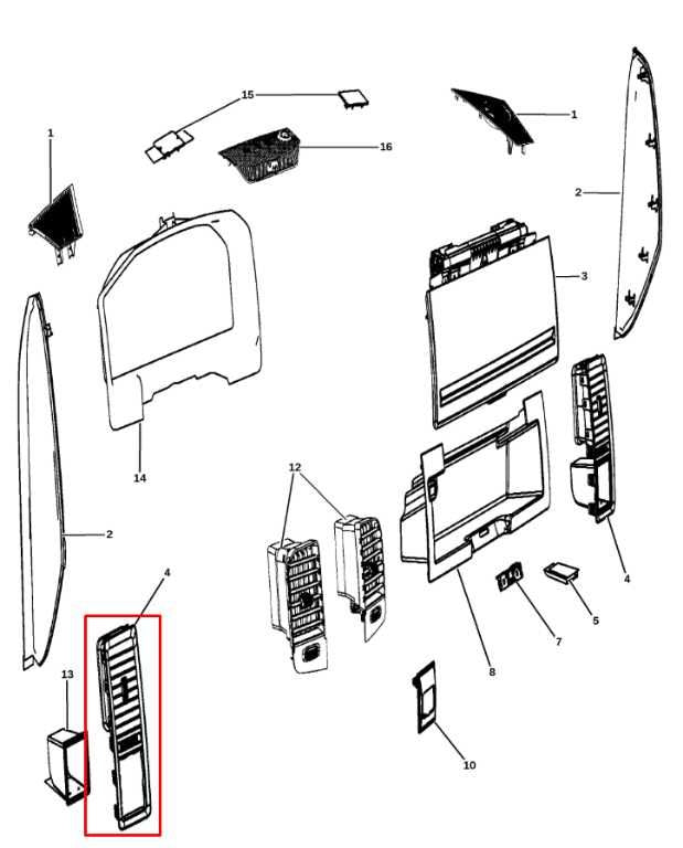 13-20 RAM 1500 Crew Cab Laramie Front Left Side Outer Air Vent Grille 1WA64DX9AF - Alshned Auto Parts