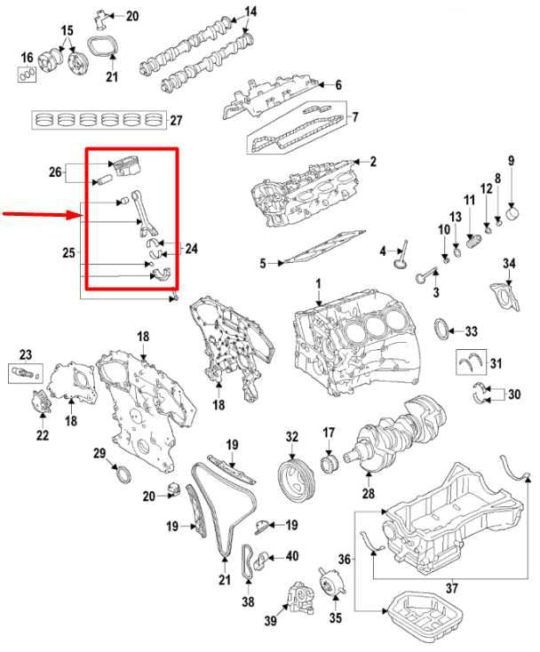 17-24 Infiniti QX60 3.5L Engine Piston with Connecting Rod Set of 6 12100-6KA0A1
