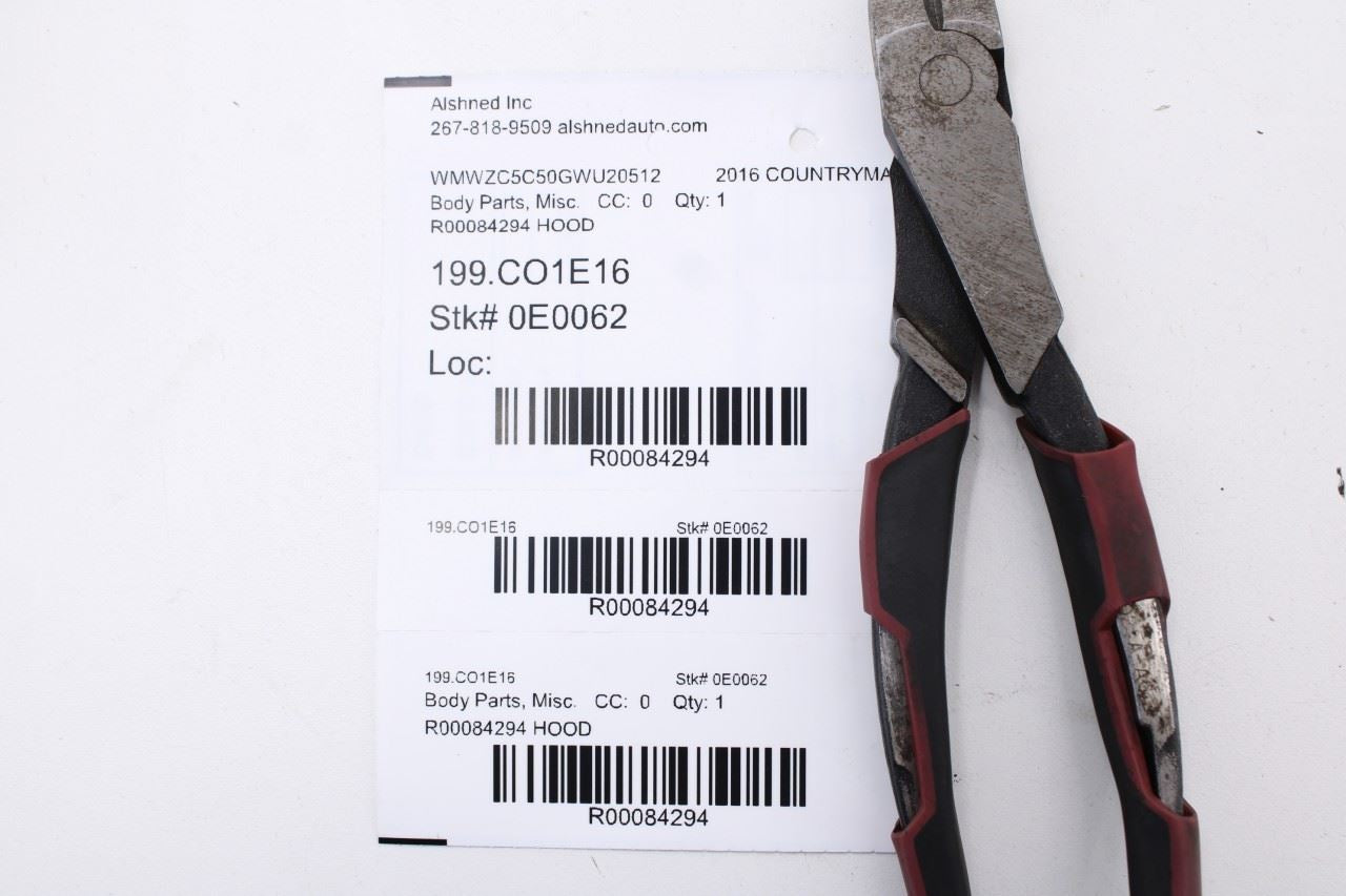 2011-16 Mini Countryman Cooper S Front Hood Bonnet Rearward Trim Molding *ReaD* - Alshned Auto Parts