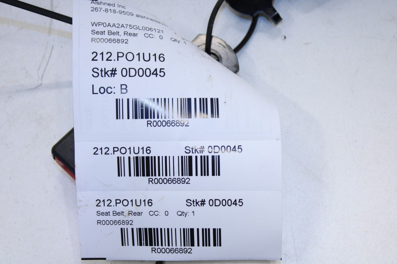 2010-16 Porsche Panamera 4 Rear Right and Left Side 2nd Row Seat Belt Buckle Set - Alshned Auto Parts