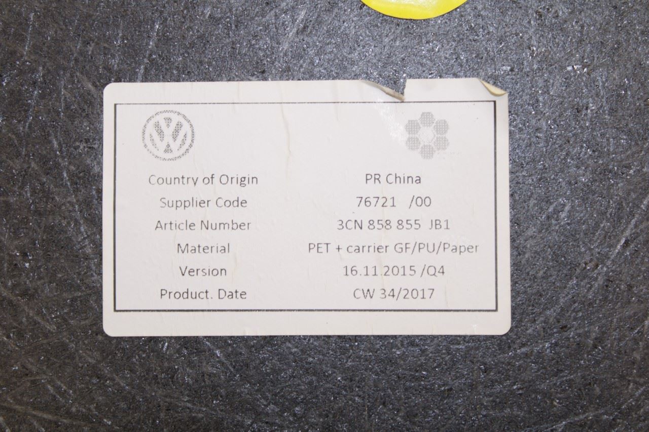 18-24 Volkswagen Atlas S 3.6L AWD Rear Trunk Cargo Floor Panel Carpet Cover Set - Alshned Auto Parts