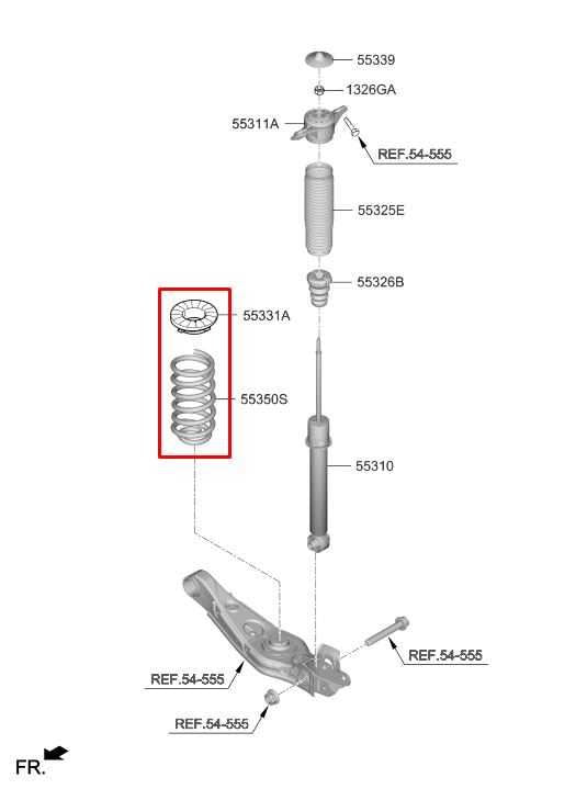 2019-2020 Hyundai Santa Fe SEL Rear Right and Left Driver Side Coil Springs Pair - Alshned Auto Parts