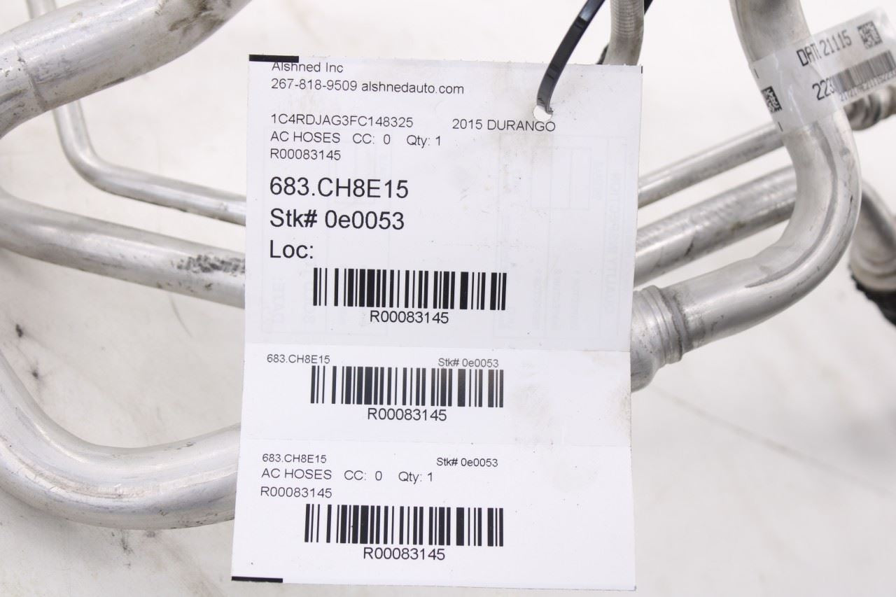 2015-26 Dodge Durango SXT 3.6L AC Conditioning Suction and Liquid Line Hose Tube12