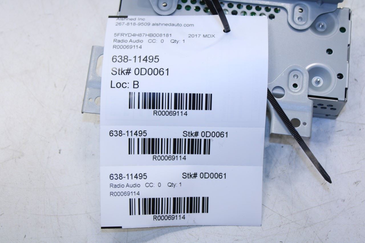 2017 Acura MDX Advance Radio Satellite Tuner 39800-TZ5-A21 OEM - Alshned Auto Parts