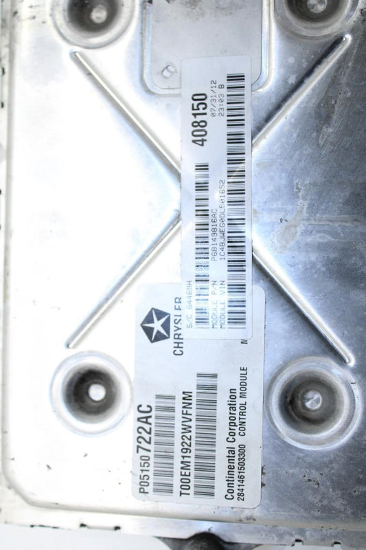 2013 Jeep Wrangler Sahara 3.6L Engine Computer Control Module ECU ECM 5150722AC - Alshned Auto Parts