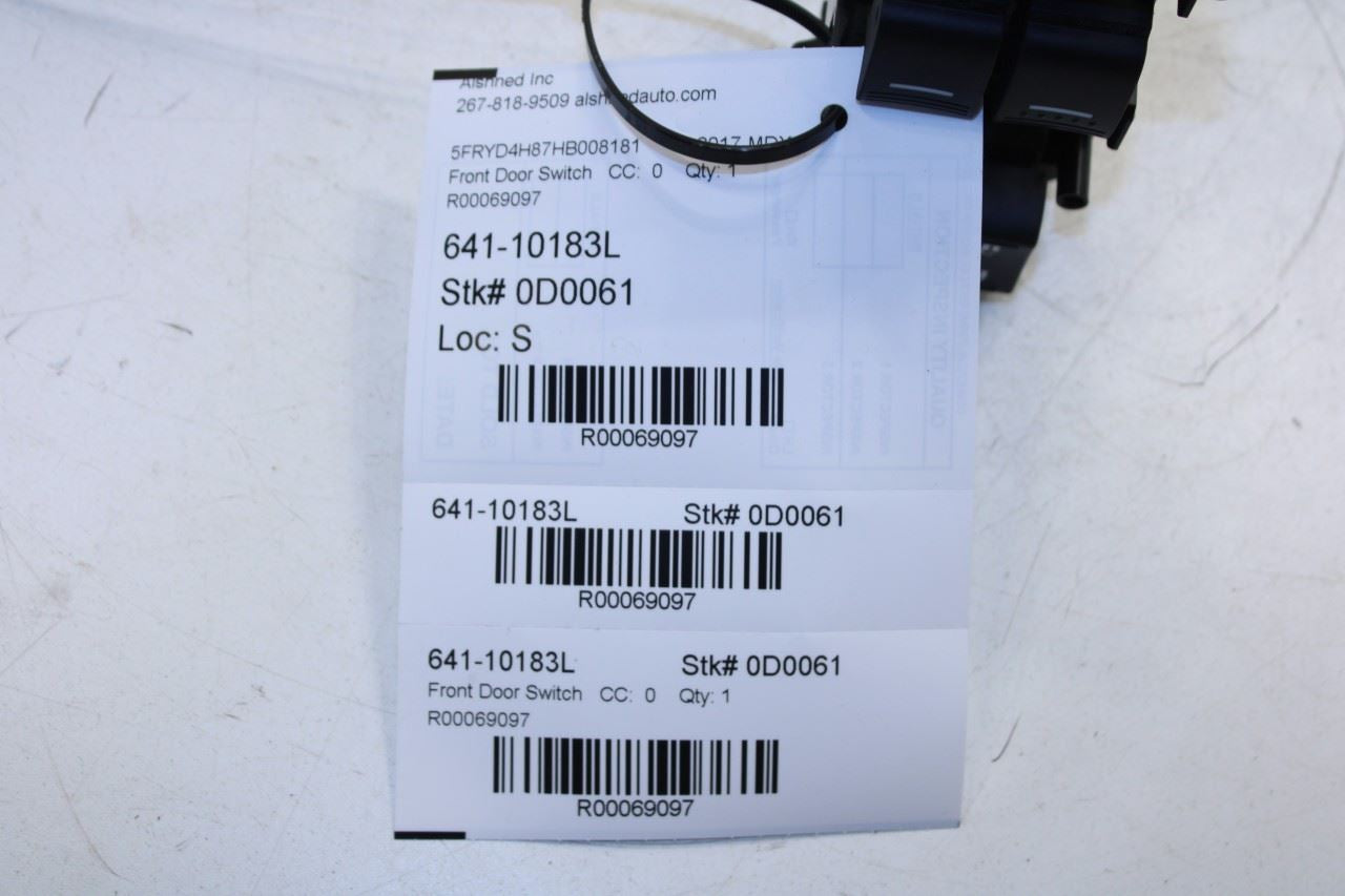 2017-2020 Acura MDX Advance Front Left Master Power Window Switch 35750-TZ5-A51 - Alshned Auto Parts