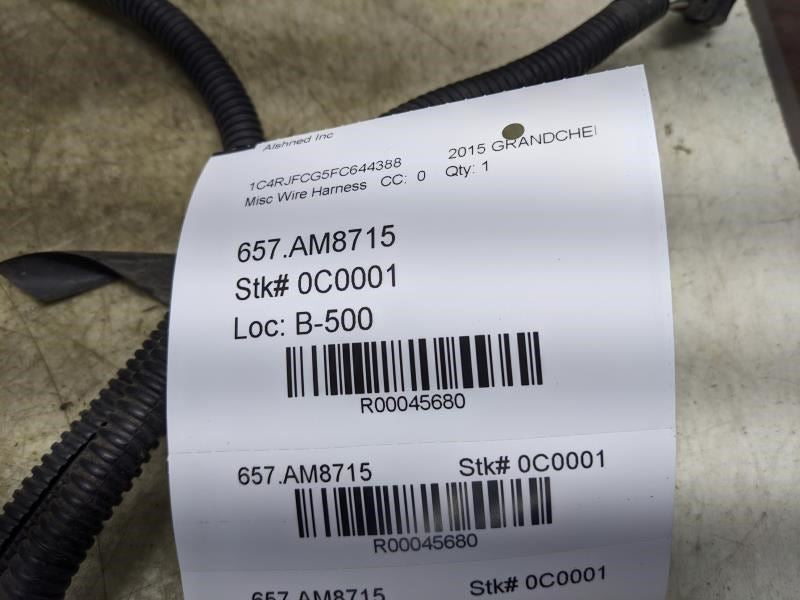2014-15 Jeep Grand Cherokee Overland Rear Bumper Park Assist System Wire Harness7