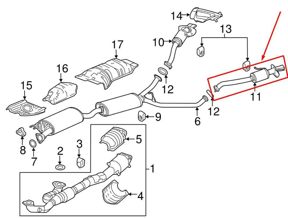 2017-20 Acura MDX Advance 3.5L AWD Rear Left Exhaust Muffler Pipe 18340-TZ5-A01 - Alshned Auto Parts