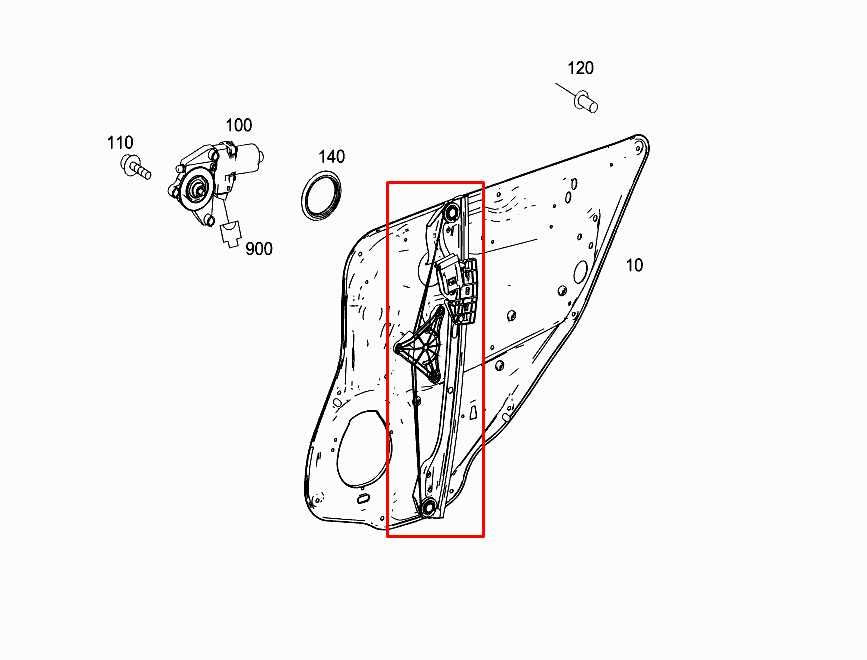 10-16 Mercedes-Benz E350 Sport 4MATIC Rear Right Door Window Regulator w/ Motor - Alshned Auto Parts