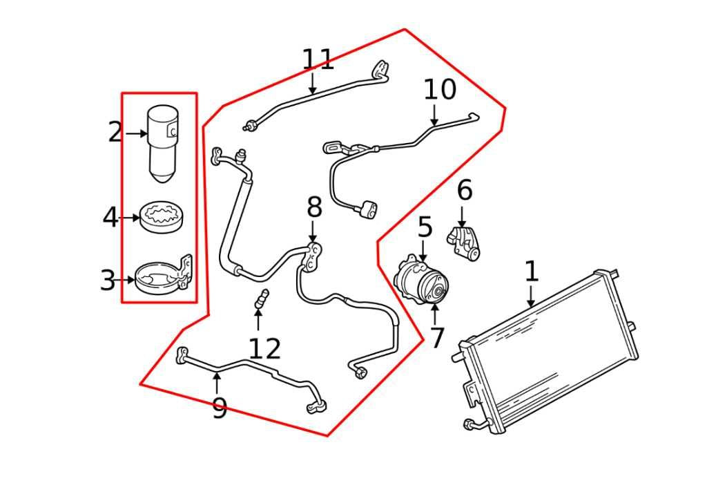 1997-04 Chevrolet Corvette 5.7L AC Conditioning Compressor Hoses Tubes Pipes Set - Alshned Auto Parts