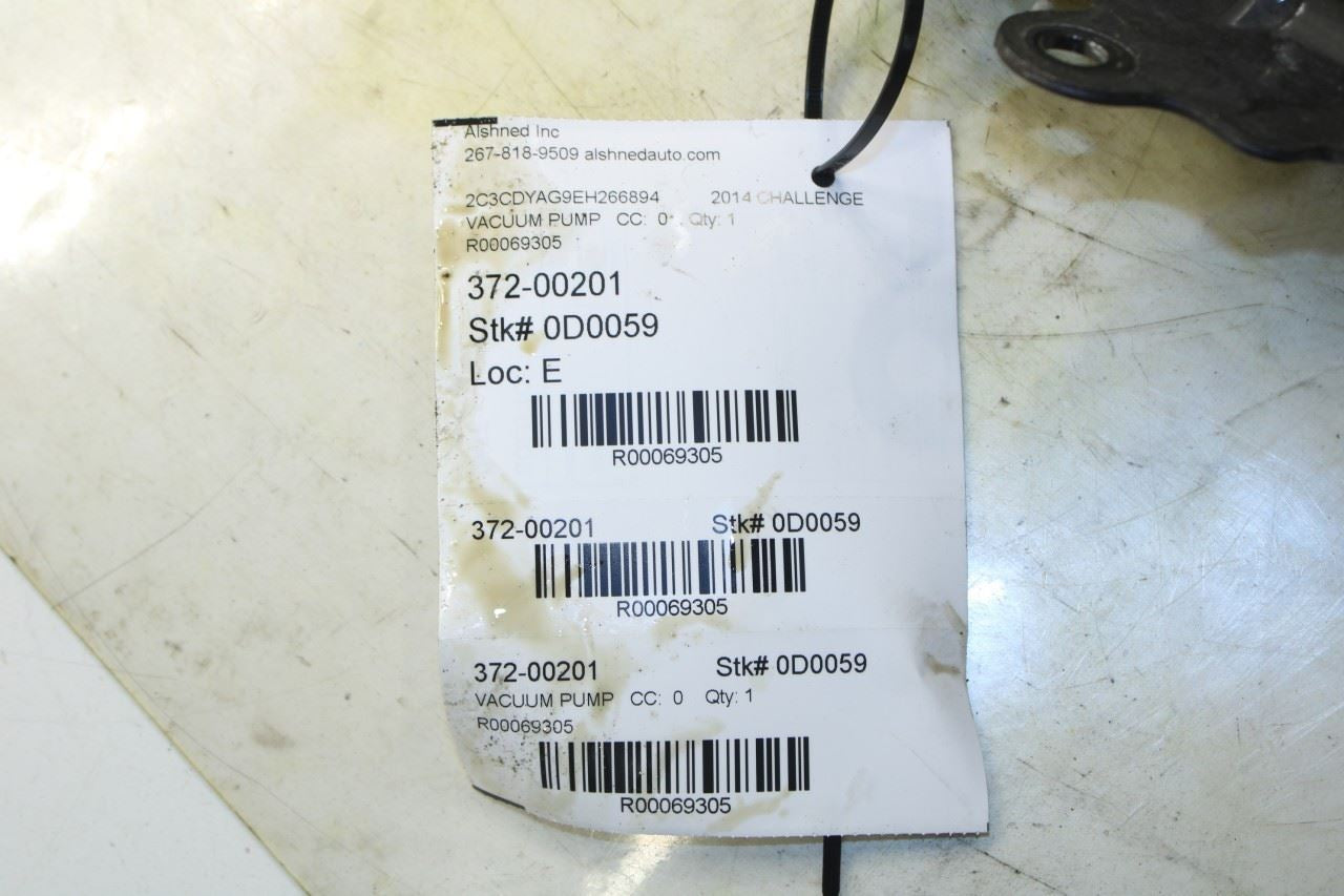 2011-2015 Dodge Challenger 3.6L Power Brake Booster Vacuum Air Pump with Bracket - Alshned Auto Parts