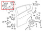 20-23 Jaguar XE R-Dynamic S Rear Right Side Door Exterior Handle T2R32270LML OEM - Alshned Auto Parts