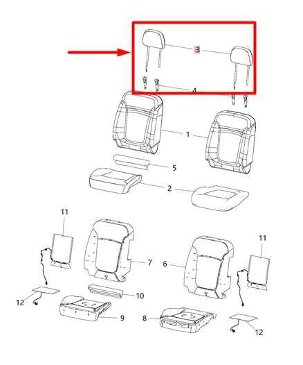 2016-18 Jeep Renegade Front RH & LH Seat Headrest Cloth Pair 6DC43LXHAA OEM - Alshned Auto Parts